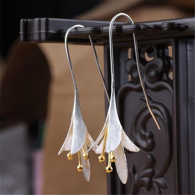 Elegant Flower  Dangle Earrings