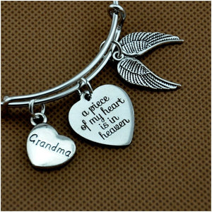 Angel Wing Bracelet Memorial Bangle