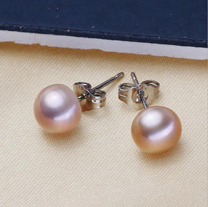 Real Freshwater Pearl Sliver Earrings