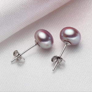 Real Freshwater Pearl Sliver Earrings