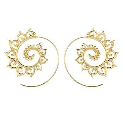 The Bohemian Golden Wave Earring