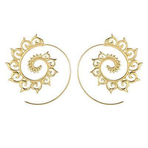 The Bohemian Golden Wave Earring